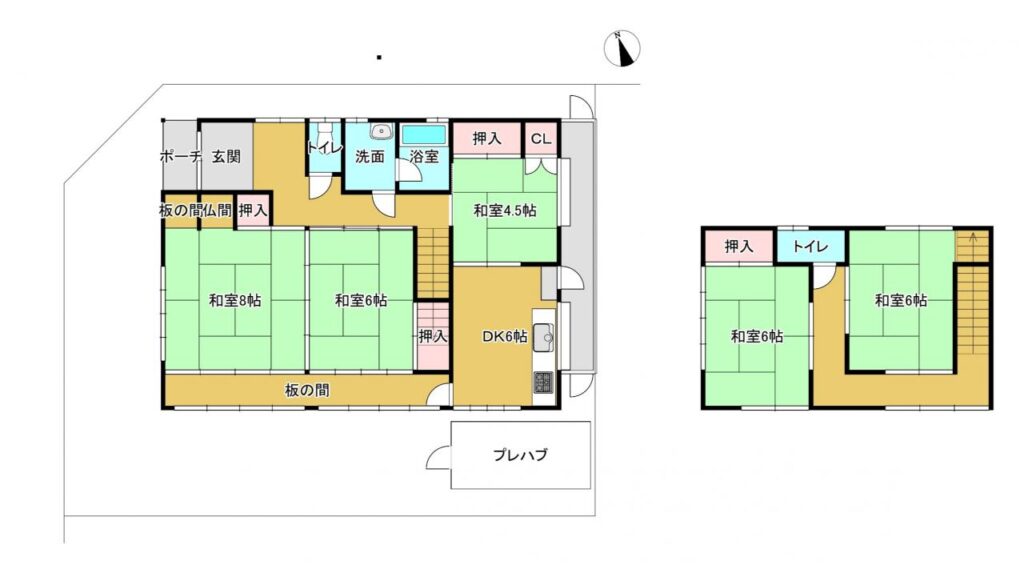 鳥取市青谷町戸建て間取り