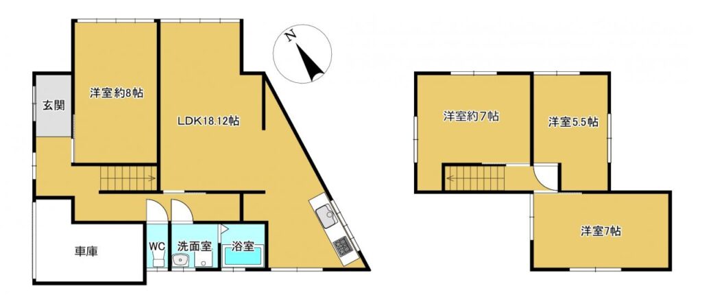 相生町戸建て間取り